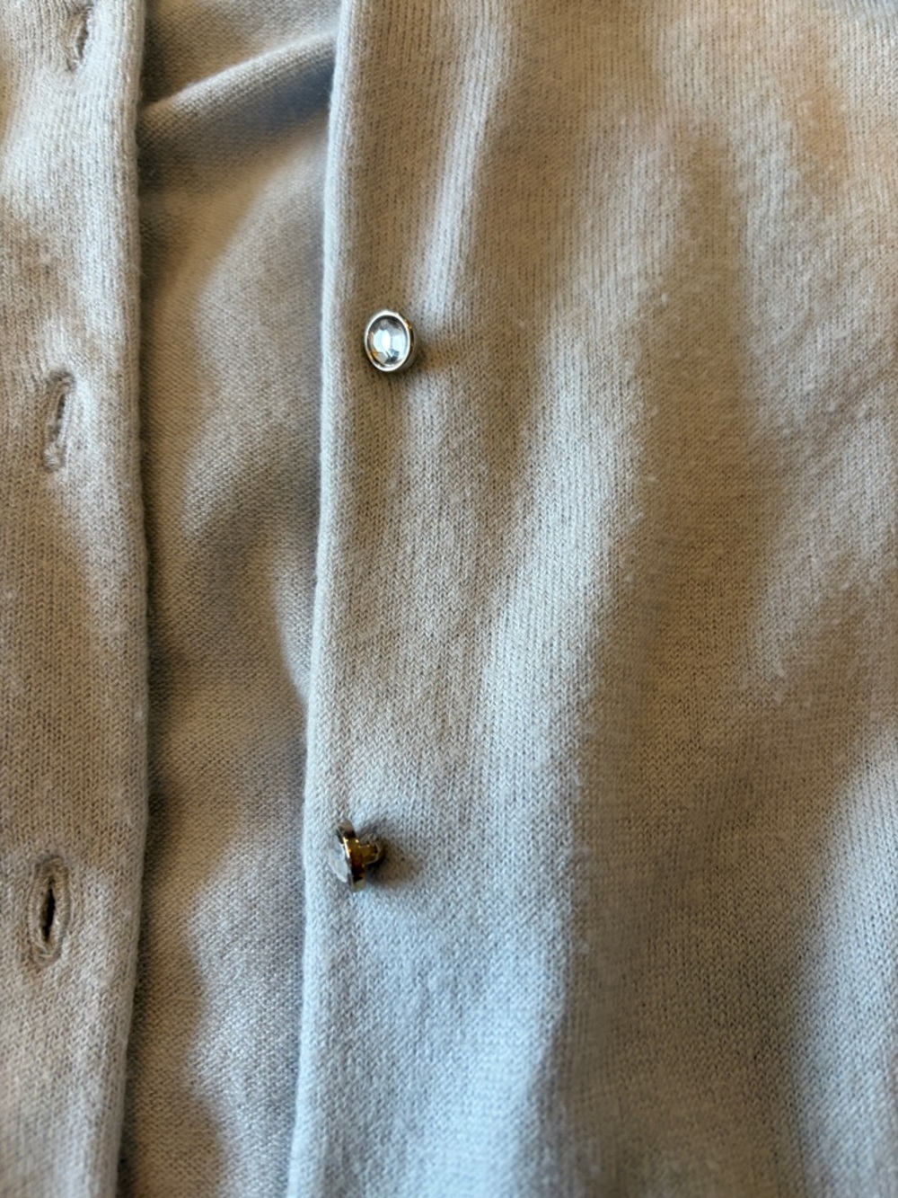 Light Blue Button Front Cardigan - Picture 3 of 5